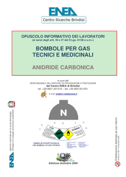 opuscolo gas anidride carbonica - ENEA