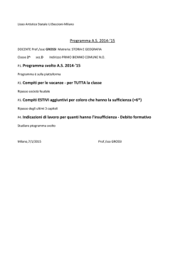 Integrazione 1 - Liceo Artistico Boccioni