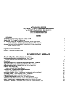 VECCHIARELLI EDITORE PIAZZA DELL`OLMO, 27