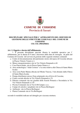 Disciplinare [file] - Regione Autonoma della Sardegna
