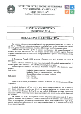 CONTO CONSUNTIVO - Corridoni