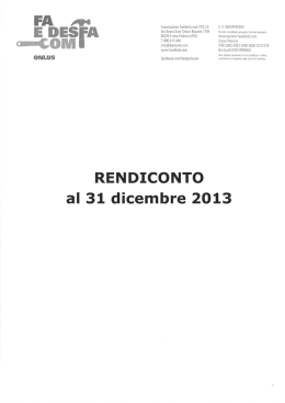 rendiconto 2013 completo di relazione revisore unico