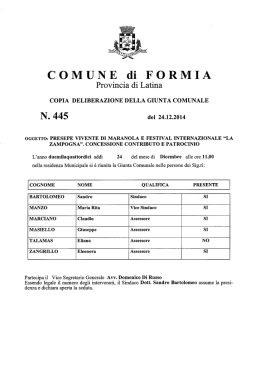 N. 445 - Comune di Formia