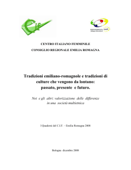 TRADIZIONI - Comune di Bologna
