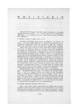 Notiziario - Doctor Seraphicus