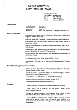 scarica il cv - Corsi ECM Fisioterapisti, infermieri e medici. FaD e