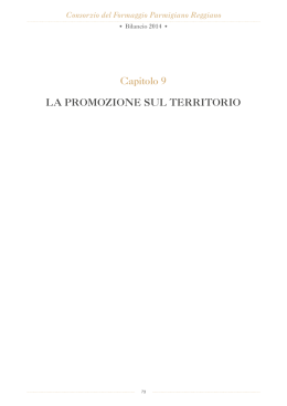 "La promozione sul territorio" in pdf