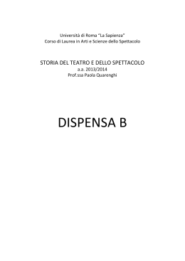 dispensa b - Sapienza