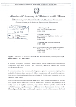 DOCUMENTO – Diversi da