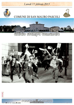Page 1 Page 2 Sanmauropascolinews.it Luned&igrave; 77 febbraio 20 73
