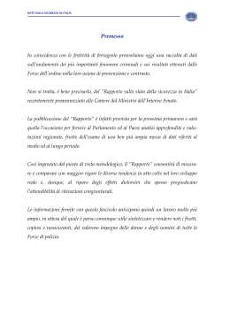 note sulla sicurezza in Italia (pdf