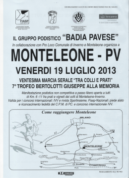 monteleone· pv - FIASP Piacenza