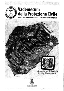 Vademecum. - Comune di Castrolibero