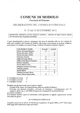 Delibere del Consiglio Comunale n_32 del 2012