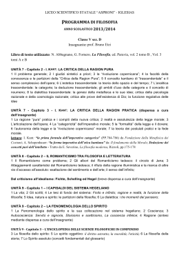 Programmi - Liceo Scientifico G. Asproni