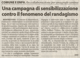 Una campagna di sensibilizzazione contro il fenomeno del