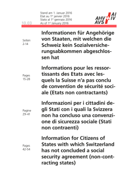 Informationen f&uuml;r Angeh&ouml;rige von Staaten, mit welchen die Schweiz