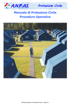 Manuale operativo di Protezione Civile
