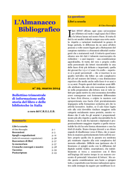 Marzo 2014 - n&deg; 29 - Centri di Ricerca