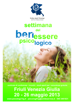 Il programma completo in pdf - Ordine degli Psicologi del Friuli