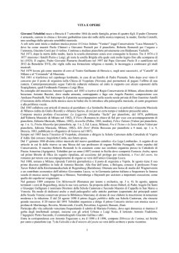 vita e opere - Giovanni Tebaldini