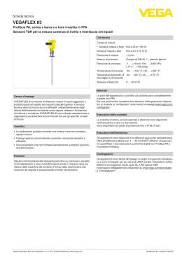 Istruzioni d`uso - VEGAFLEX 83 - Profibus PA, isolato PFA Sensore