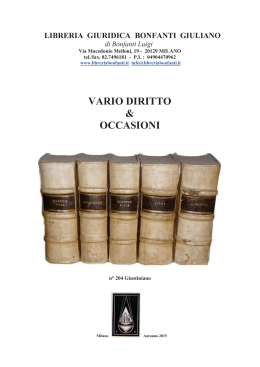 Dowload pdf - Libreria Giuridica Antiquaria Bonfanti
