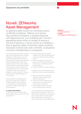 Novell® ZENworks® Asset Management