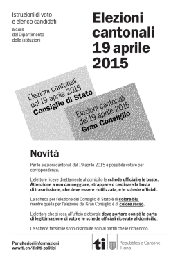 Istruzioni di voto
