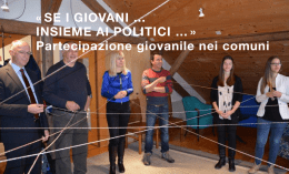 Partecipazione giovanile nei comuni
