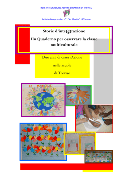 Un quaderno per osservare la classe multiculturale