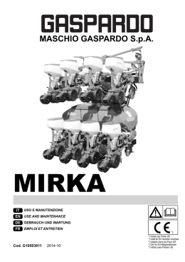 Operation Manual MIRKA 2014-10 (G19503811)