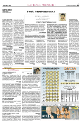 la lettera che avevo inviato