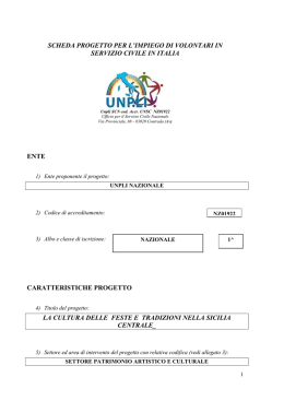 La cultura delle feste e tradizioni nella Sicilia Centrale