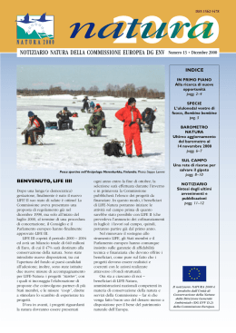 NOTIZIARIO NATURA DELLA COMMISSIONE