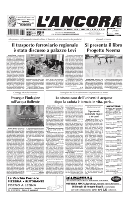 Numero 10 - L`ANCORA edicola