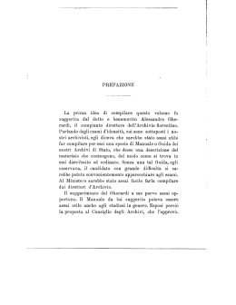 Prefazione - Istituto Centrale per gli Archivi
