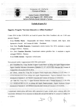 Verbale di g`gra` N.1