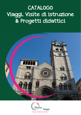 Catalogo Progetti Didattici e Visite di Istruzione 2015 – 2016