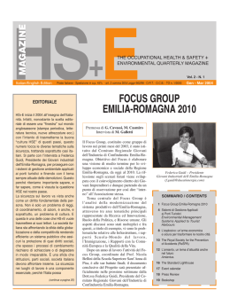 FocuS Group EMilia-roMaGNa 2010