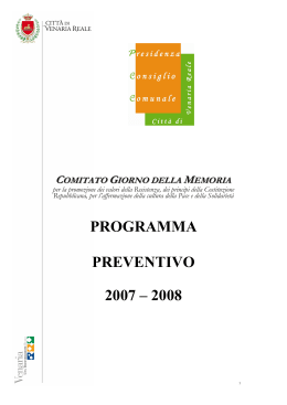 programma preventivo 2007-08