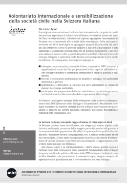 Volontariato internazionale e sensibilizzazione della società
