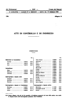 All. B - Camera dei Deputati