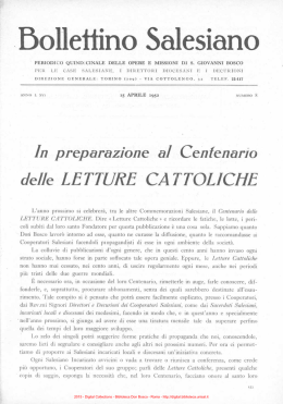 Bollettino Salesiano - Biblioteca Don Bosco