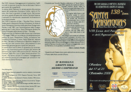 Locandina della Festa di Santa Mariaquas
