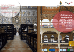 L`Istituzione Biblioteche del Comune di Bologna