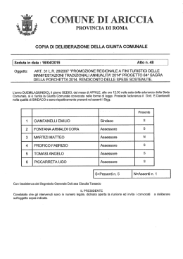 provencia di roma - Comune di Ariccia