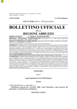 Bollettino integrale PDF - Bollettino Ufficiale Regione Abruzzo