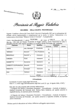 N&ldquo; 146 Rag. Geo. - Provincia di Reggio Calabria