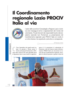 Volontariato - Protezione Civile